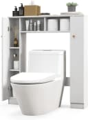 KOMFOTTEU Badregal Toilettenschrank, freistehender Toilettenregal, 87,5 x 18 x 98 cm Bild 2