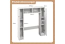 KOMFOTTEU Badregal Toilettenschrank, freistehender Toilettenregal, 87,5 x 18 x 98 cm Bild 3