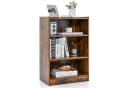 COSTWAY Bücherregal 3 Fächer Braun Holzwerkstoff Bild 2