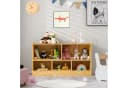 COSTWAY Bücherregal Spielzeugschrank 5 Fächer Holzfarbe Bild 1