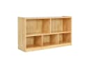 COSTWAY Bücherregal Spielzeugschrank 5 Fächer Holzfarbe Bild 2