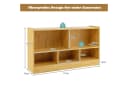 COSTWAY Bücherregal Spielzeugschrank 5 Fächer Holzfarbe Bild 3