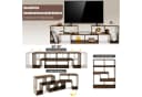 COSTWAY TV-Schrank Eckregal 3-teilig Kombinierbar Bild 3
