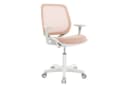 COSTWAY Drehstuhl Kinderstuhl Rosa 43-55cm Höhenverstellbar 360° Drehbar Bild 2