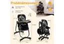 COSTWAY Hochstuhl Babystuhl Klappbar Verstellbar Liegefunktion Räder Bild 4