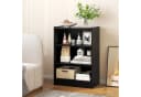 COSTWAY Bücherregal 3 Fächer Schwarz Bild 1
