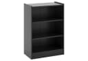 COSTWAY Bücherregal 3 Fächer Schwarz Bild 2