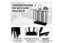 COSTWAY Konsolentisch Schwarz Marmoroptik Metall 100x30x80cm Bild 5
