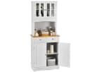 COSTWAY Küchenbuffet Hochschrank mit Schubladen, weiß, 170cm Bild 2