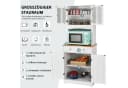 COSTWAY Küchenbuffet Hochschrank mit Schubladen, weiß, 170cm Bild 3