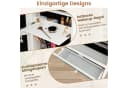 COSTWAY Schmuckschrank mit Spiegel LED & abschließbarer Tür hängend Weiß Bild 4