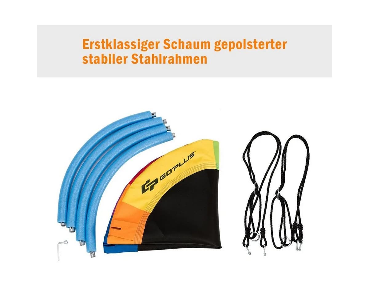 COSTWAY Nestschaukel Bunt Stahl Oxford 100cm