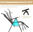KOMFOTTEU Rattanstuhl Freizeitstuhl Klappsessel PE-Rattan verstellbare Rückenlehne Bild 3