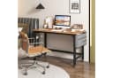 COSTWAY Schreibtisch 120 cm mit Rollen bis 95 kg Bild 1