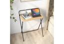 COSTWAY Klappbarer Computertisch mit Tablethalterung Metall Bild 1