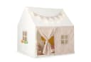 COSTWAY Spielzelt Tipi Zelt Beige mit Sternenlichtern & Taschen Bild 1