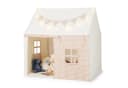 COSTWAY Spielzelt Tipi Zelt Beige mit Sternenlichtern & Taschen Bild 3