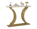 COSTWAY Konsolentisch Gold Marmor Metallbeine Bild 2