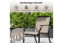 COSTWAY Gartenstuhl 2er Set 50 cm breite Sitzfläche Bild 1