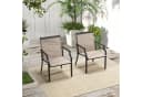 COSTWAY Gartenstuhl 2er Set 50 cm breite Sitzfläche Bild 5
