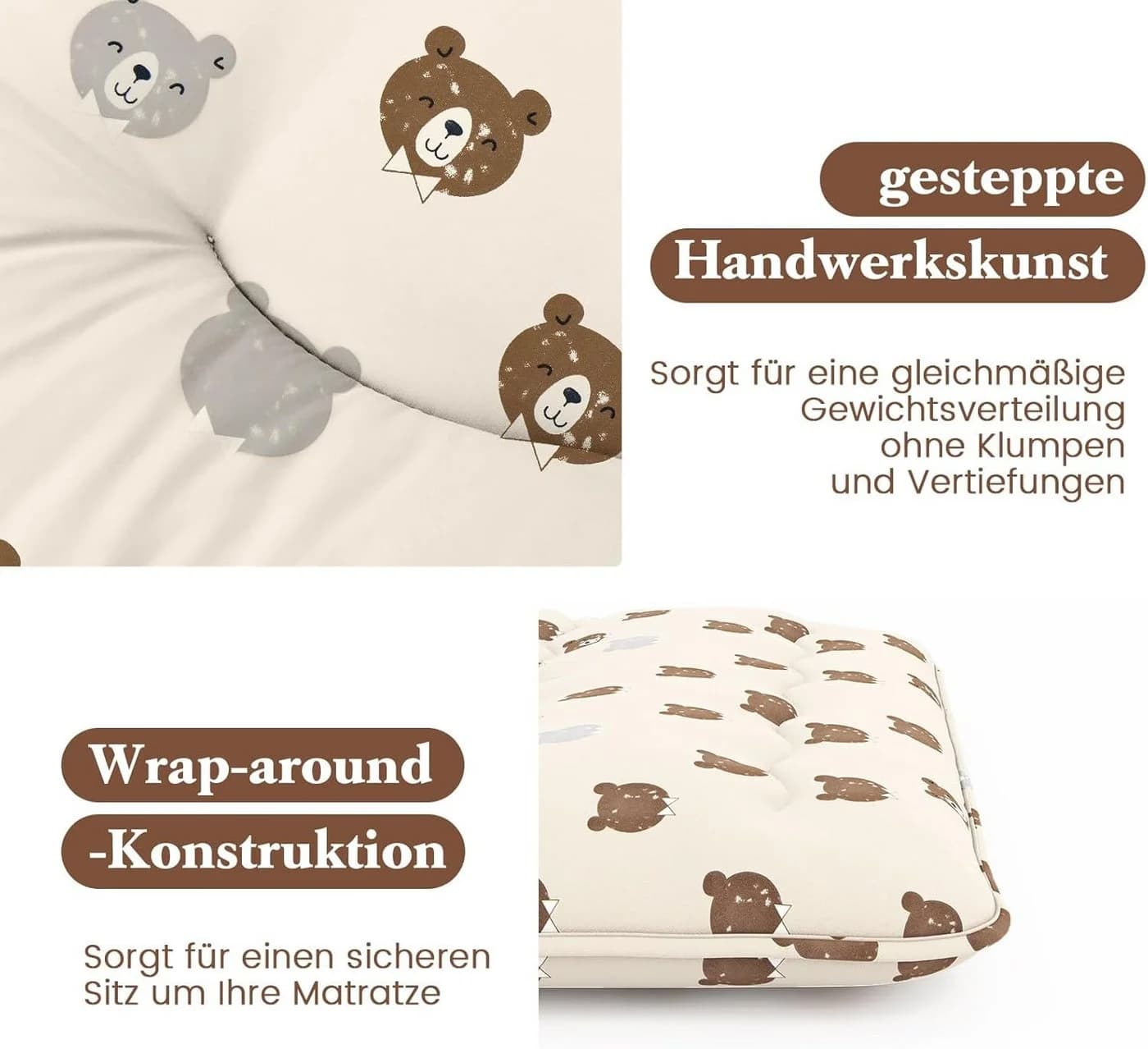 KOMFOTTEU Futonmatratze Bodenmatratze mit waschbarem Bezug und Tragetasche - Bild 5