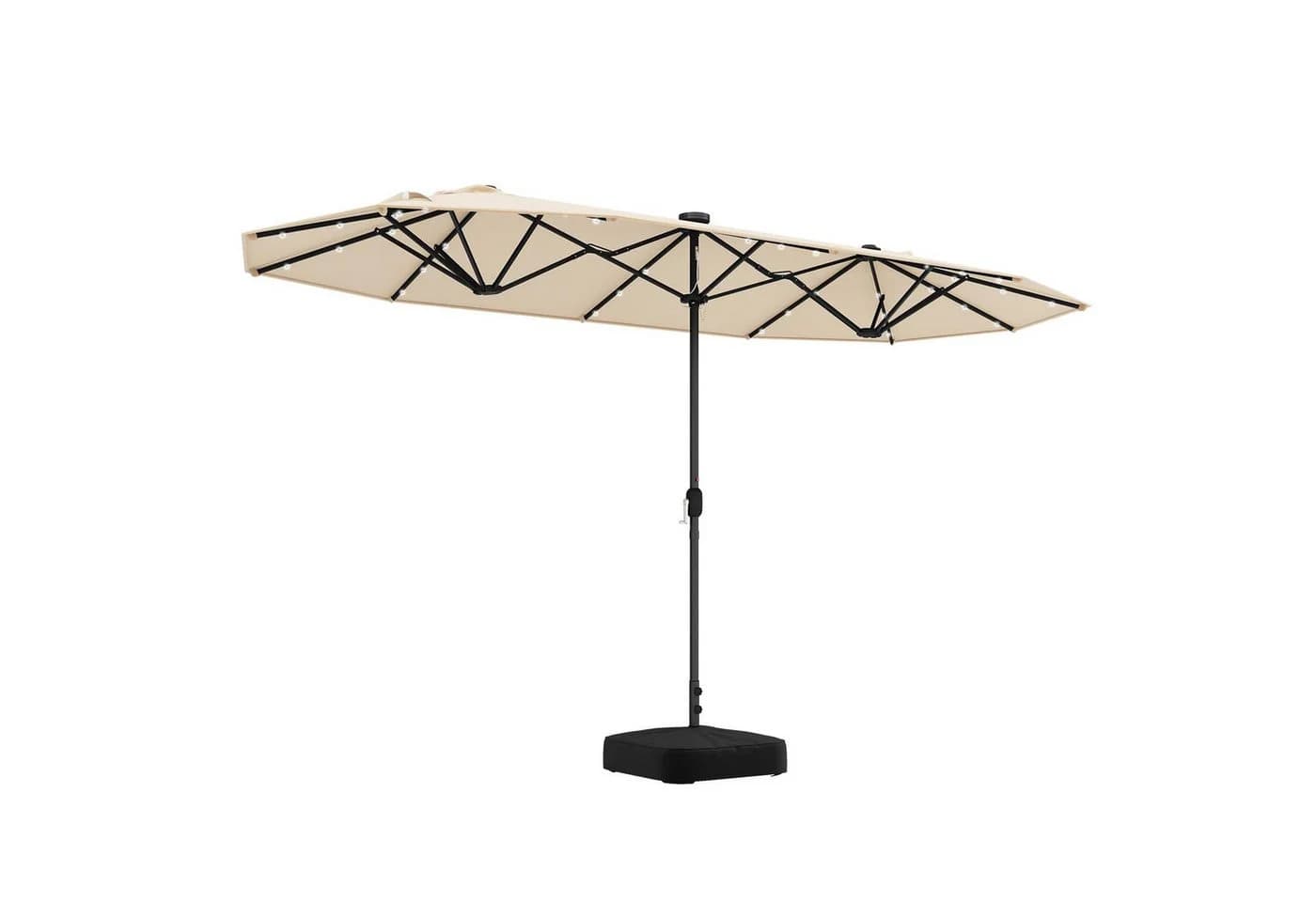 KOMFOTTEU Sonnenschirm 4x2m mit LED & Ständer - Bild 2