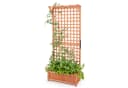 COSTWAY Hochbeet mit Spalier & Dach aus Tannenholz Bild 2