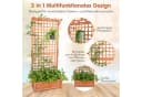 COSTWAY Hochbeet mit Spalier & Dach aus Tannenholz Bild 3