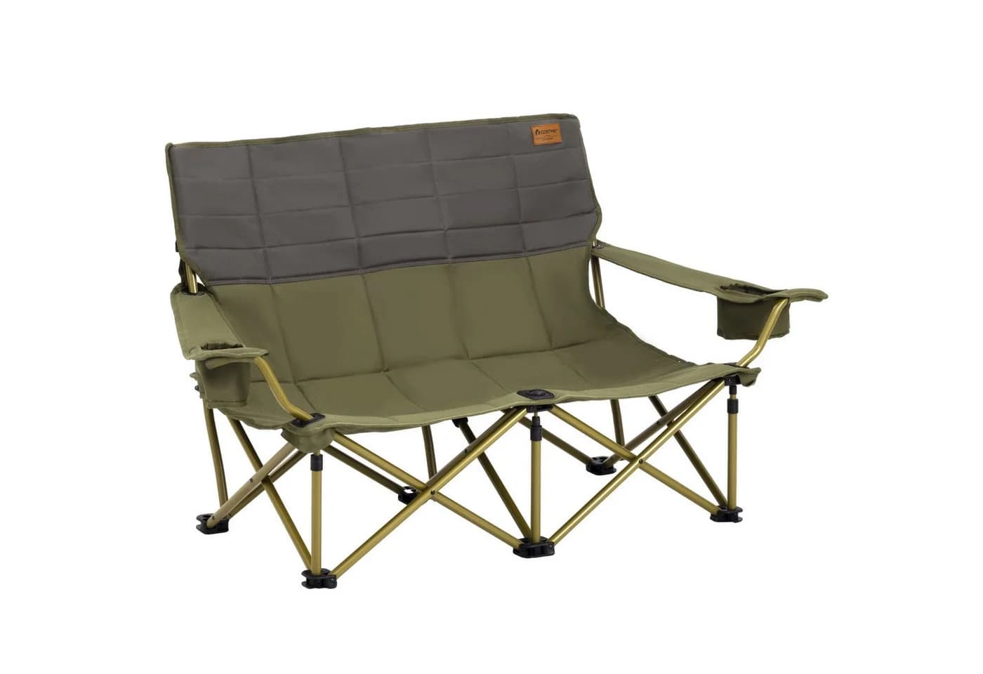 COSTWAY Campingstuhl 2-Sitzer Klappstuhl Grün - Bild 2