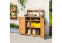 COSTWAY Pflanztisch mit Unterschrank und abnehmbaren Regalen Bild 1