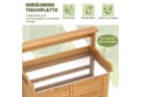 COSTWAY Pflanztisch mit Unterschrank und abnehmbaren Regalen Bild 3