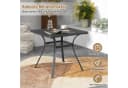 COSTWAY Gartentisch Grau Quadratisch Metall Bild 1