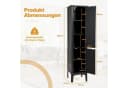 KOMFOTTEU Hochschrank Badschrank mit 2 Türen, 5 offene Fächer Bild 3