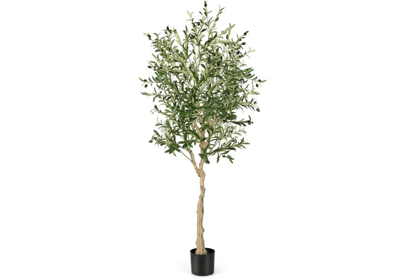 Kunstpflanze Olivenbaum COSTWAY 182 cm mit 72 Früchten - Bild 2