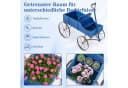 COSTWAY Blumenständer Pflanzwagen mit Rädern Tannenholz Bild 1