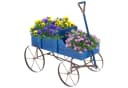 COSTWAY Blumenständer Pflanzwagen mit Rädern Tannenholz Bild 2