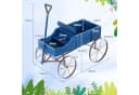 COSTWAY Blumenständer Pflanzwagen mit Rädern Tannenholz Bild 4