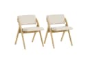 COSTWAY Klappstuhl 2er Set Beige Bild 2
