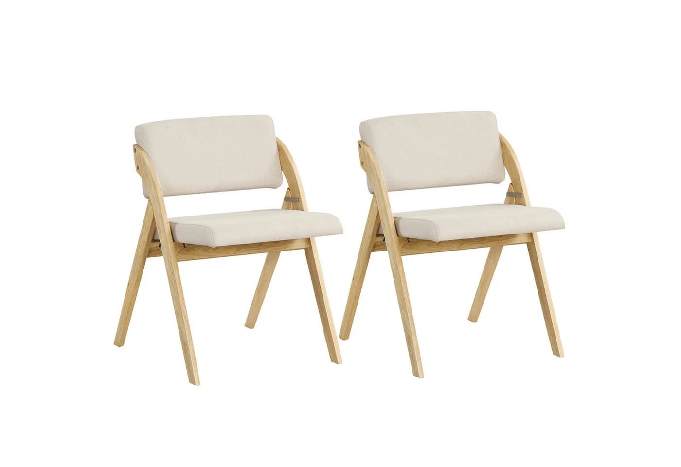 COSTWAY Klappstuhl 2er Set Beige - Bild 2