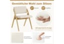 COSTWAY Klappstuhl 2er Set Beige Bild 3