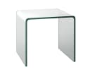 COSTWAY Couchtisch Glas U-förmig 45x45x41cm Bild 2