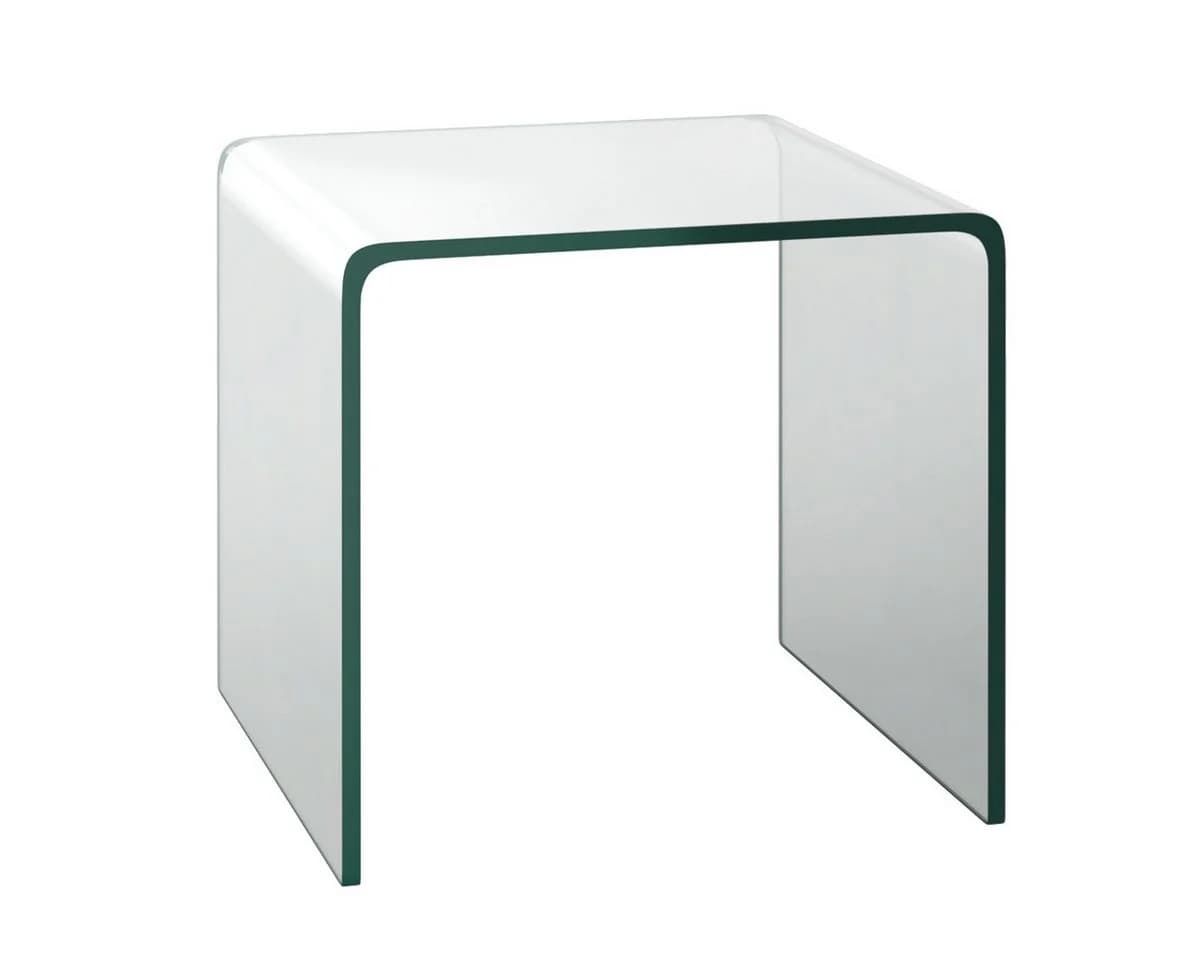 COSTWAY Couchtisch Glas U-förmig 45x45x41cm - Bild 2