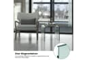 COSTWAY Couchtisch Glas U-förmig 45x45x41cm Bild 4