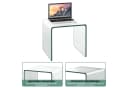 COSTWAY Couchtisch Glas U-förmig 45x45x41cm Bild 5
