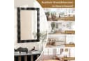 COSTWAY Bauernhaus Wandspiegel 106 x 71,5 cm Holzrahmen Badspiegel Bild 5