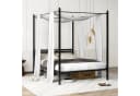COSTWAY Himmelbett 140x200cm Metall Bettgestell Bild 2