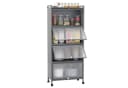 COSTWAY Hochschrank 5-stufig Küchenregal Grau Metall Bild 2