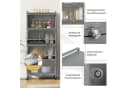 COSTWAY Hochschrank 5-stufig Küchenregal Grau Metall Bild 5