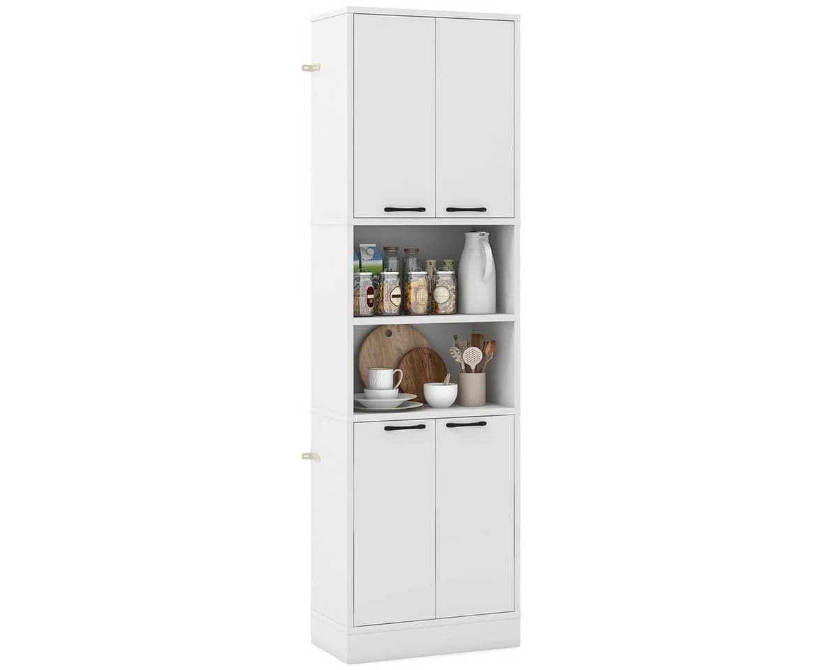 COSTWAY Küchenbuffet Küchenschrank Vorratsschrank Weiß - Bild 2