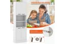 COSTWAY Küchenbuffet Küchenschrank Vorratsschrank Weiß Bild 5
